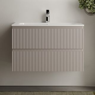 Подвесная тумба под раковину Sancos Snob R SNR80SM 80см Doha Soft